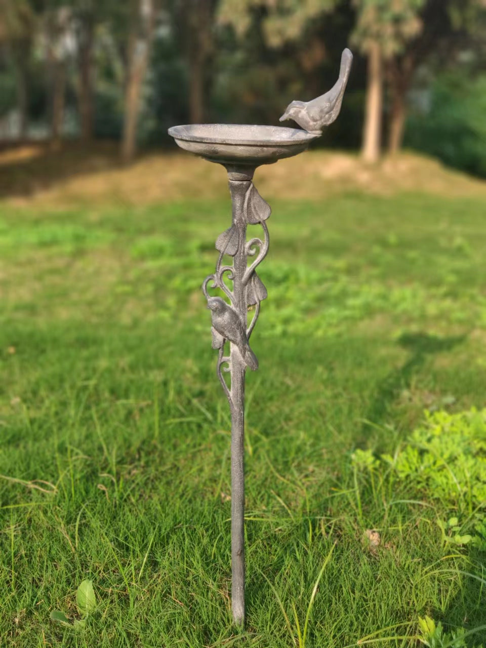Cast Iron Bird Bath Stake