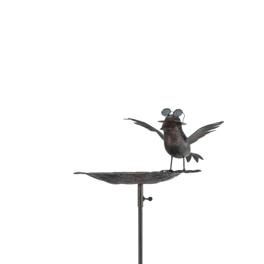 50" METAL BIRD FEEDER GARDEN STAKE