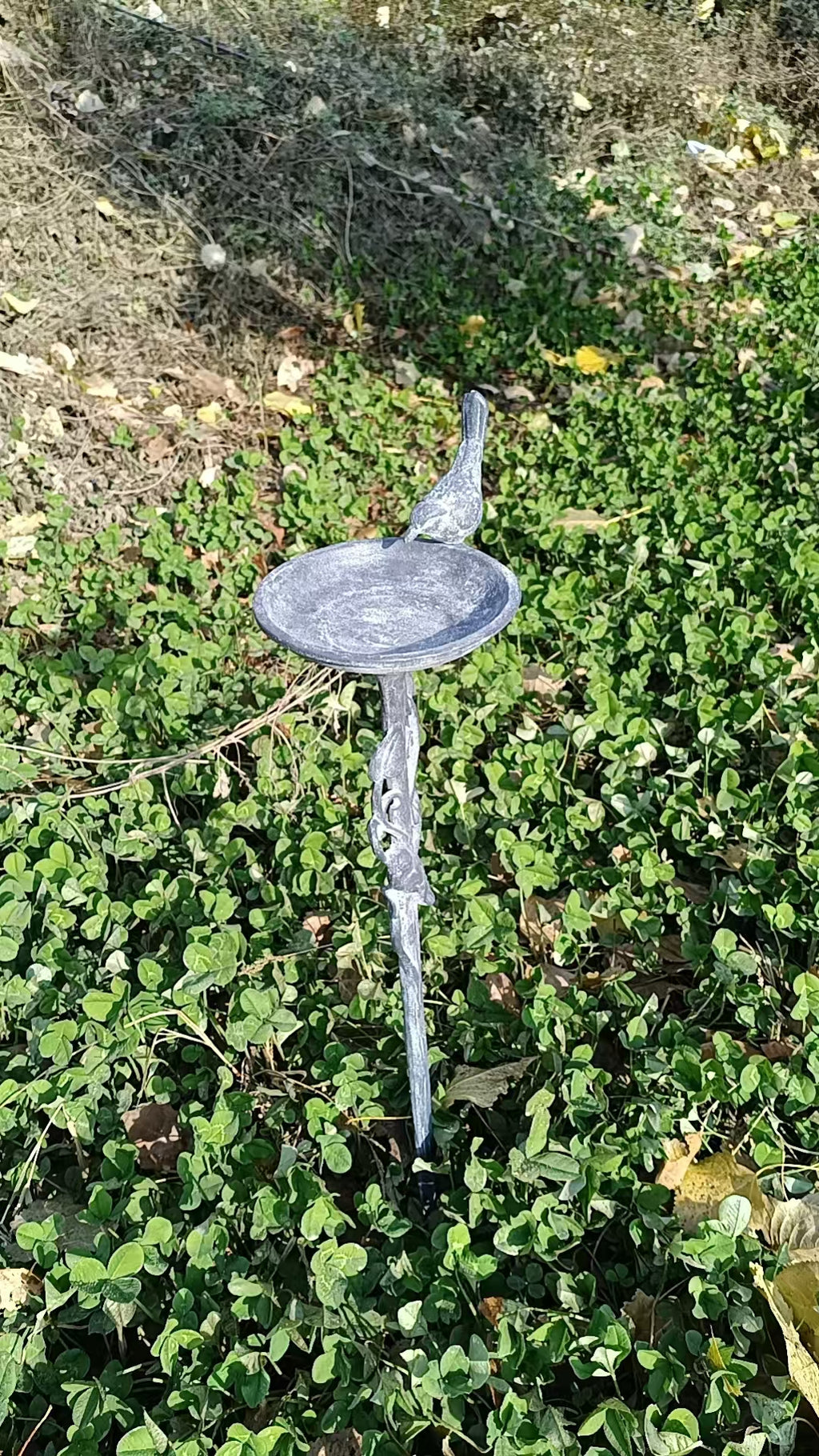 Cast Iron Bird Bath Stake